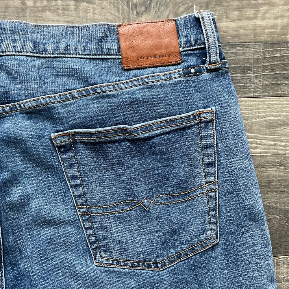 40x32 Lucky Brand 221 Original Straight Jeans Men’s Blue Denim Stretch 7MP1913 - Picture 12 of 13